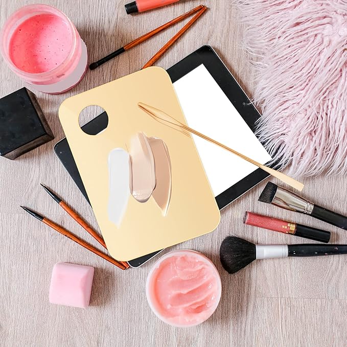 2Pcs Acrylic Makeup Mixing Palette with 2 Pcs