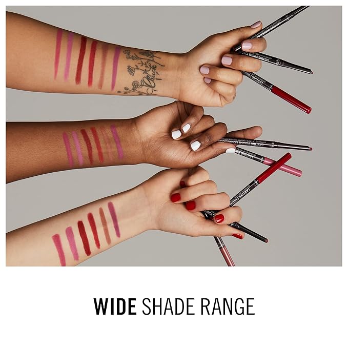 Rimmel Lasting Finish Exaggerate Automatic Lip Liner - Rich, Smooth Formula for Long Lasting Lip Looks - 45 Epic Burgundy, .01oz