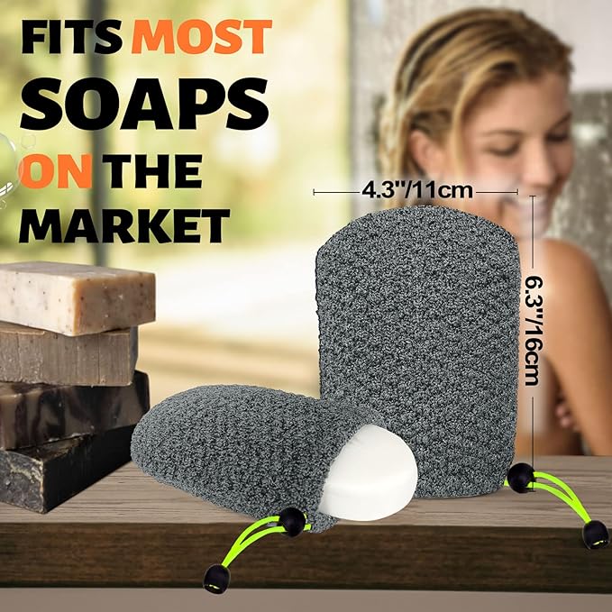 MIG4U Exfoliating Soap Bag for Shower