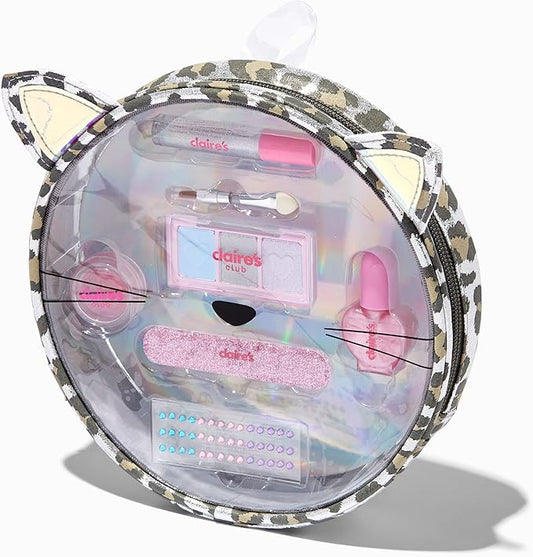 Claire's Accessories Snow Leopard Cosmetic Makeup Kit