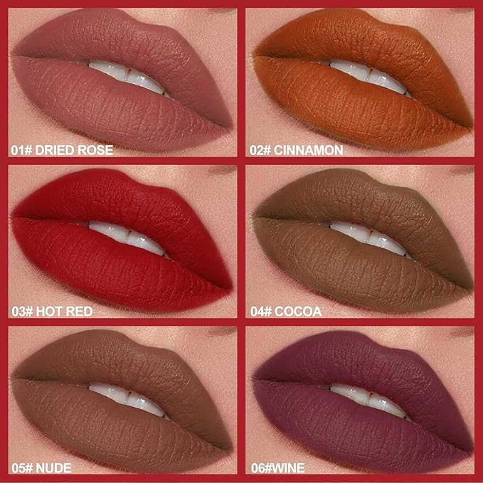 Matte Lip Liner, Highly Pigmented Natural Lip Makeup, Highly