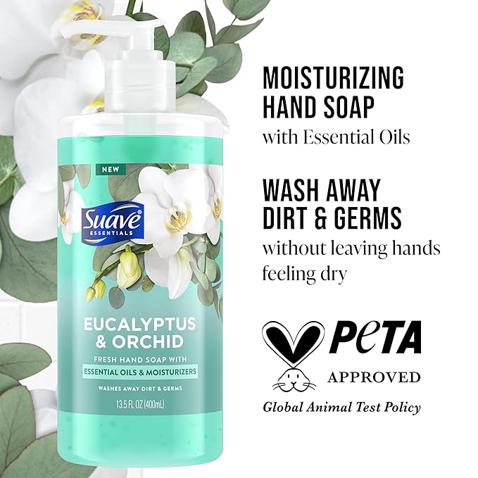Suave Hand Soap, Eucalyptus & Orchid