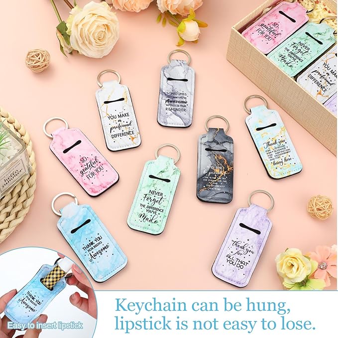 72 Pcs Lipstick Holder Bulk Lipstick Holder Keychain Gloss