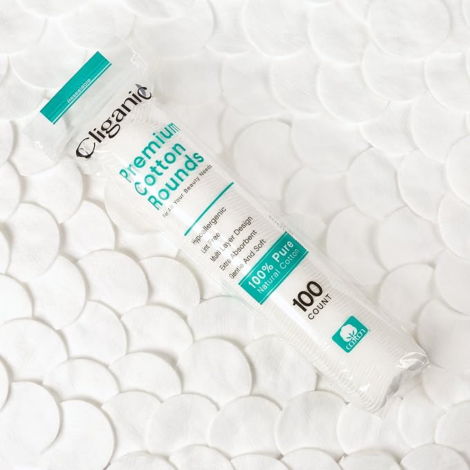 Cliganic premium cotton rounds for
