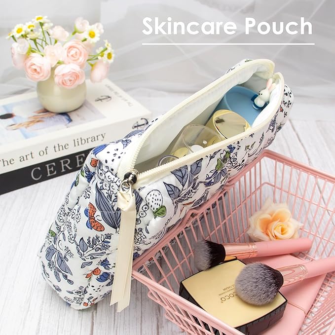 Pazimiik cotton makeup bag for