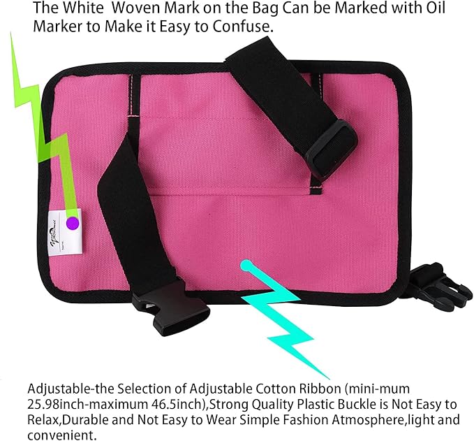 Massage Bottle Bag Massage Therapist Holster Massage Lotion Holster Massage Oil Holster(YR-3KD-Rose Red)
