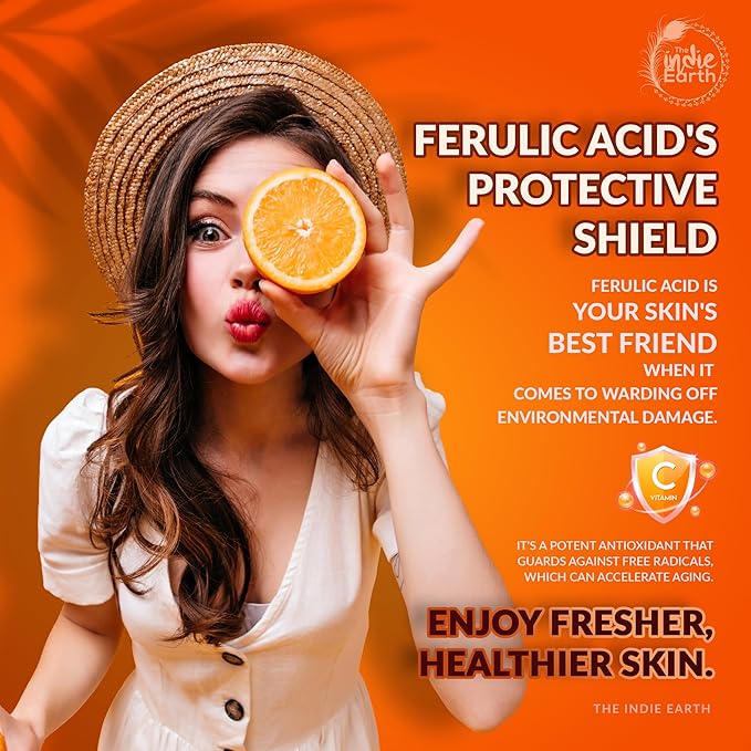 20% Vitamin C Serum – Advanced Anti-Aging & Brightening Formula with Glutathione, Hyaluronic Acid, Ferulic Acid, Turmeric, Rosehip, and Sea Buckthorn for Enhanced Skin Tone, Radiance, & Youthful Glow