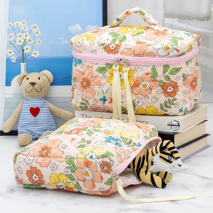 Pazimiik cotton makeup bag for