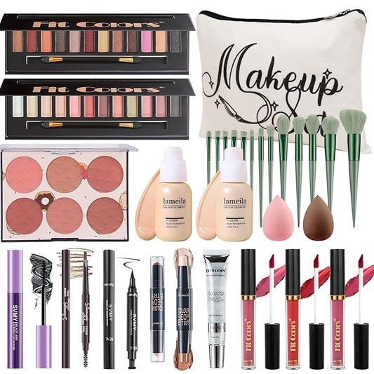 Makeup Kit for Women Full Kit, Travel Makeup