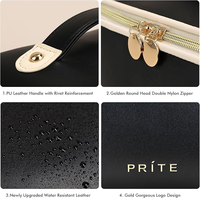 Prite travel cosmetic bag makeup