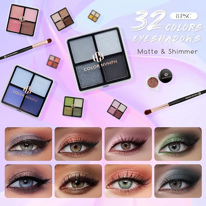Color Nymph Beginners Makeup Kit With Train Case