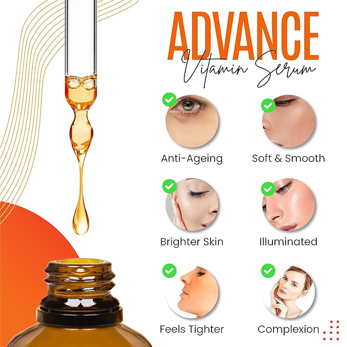 30% Vitamin C Serum for Face - Natural & Organic Anti Wrinkle & Skin Rejuvenator Moisturizer with Hyaluronic Acid & Vitamin E - Powerful Anti Aging Serum - Age-Defying Beauty Regimen- 1FL OZ