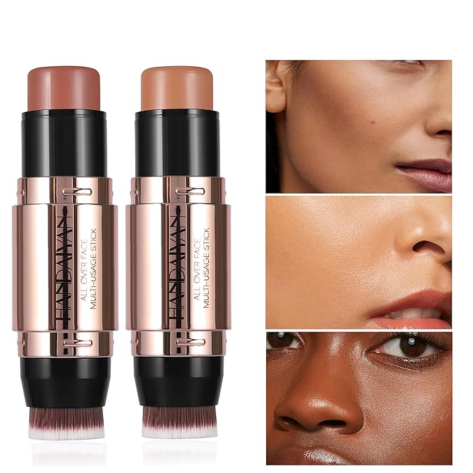 8 Colors Cream Contour Sticks Makeup Kit, Dual-Ended Concealer (05#)