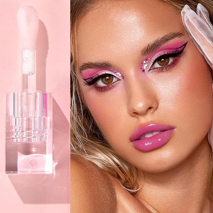 2 PCS Color Changing Lip Oil,Moisturizing Color Changing Lip Gloss,Non-sticky Nourishing Repairing Primer Lip Tint