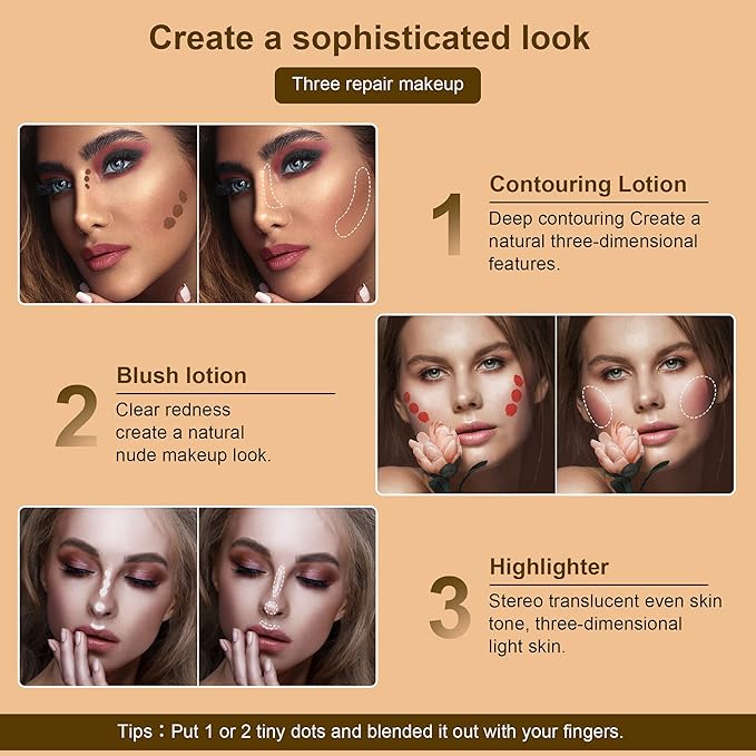 Liquid Blush Beauty Stick, Matte Face Blush with Stick(#03 Pink)