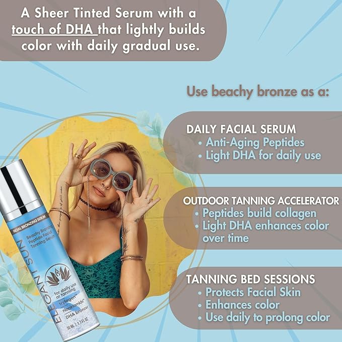 Facial Tanning Bed Lotion Face Moisturizer,
