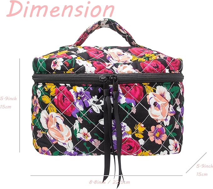 Pazimiik cotton makeup bag for