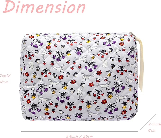 Pazimiik cotton makeup bag for