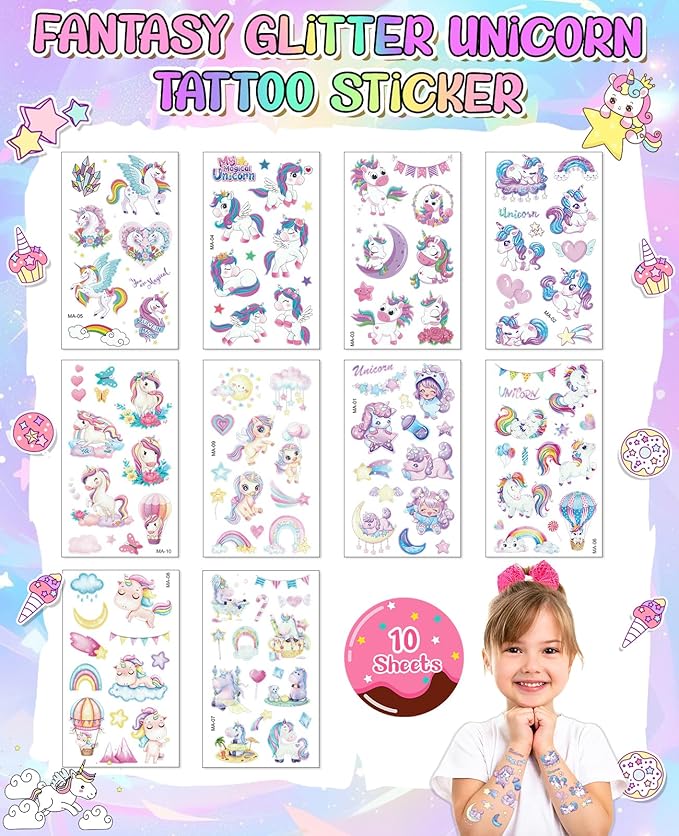 Unicorn Toys for Girls Age 4-6 Birthday Decorations Year Old