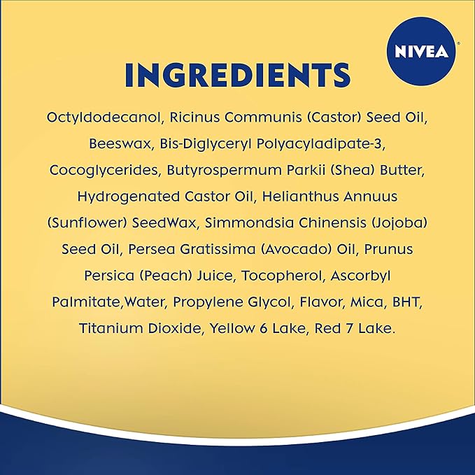 NIVEA Peach Lip Care - Tinted