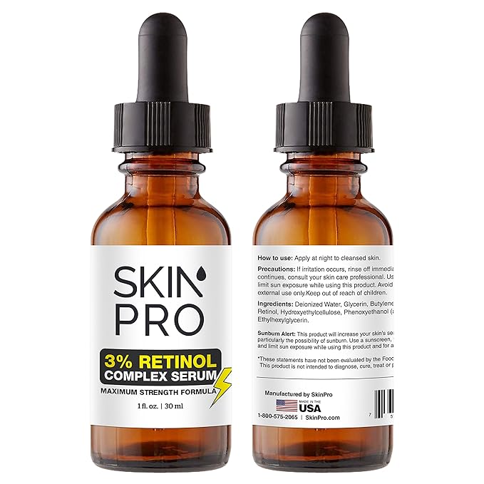 Extreme Retinol Serum for Face - Rapid Wrinkle Repair Face Moisturizer for Women, Physicians Formula, Retinol Serum 3% with Hyaluronic Acid, Home Safe, (1 fl oz)