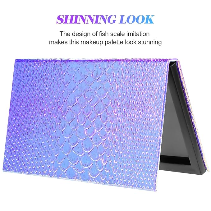 Beaupretty Empty Magnetic Eyeshadow Palette Mermaid Makeup Palette