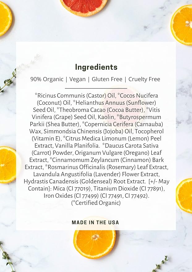 Mom's Secret 100% Natural Lip Gloss, Organic, Vegan, Gluten Free, Cruelty Free, Made in the USA, 0.18 oz. (Wild Orchid)