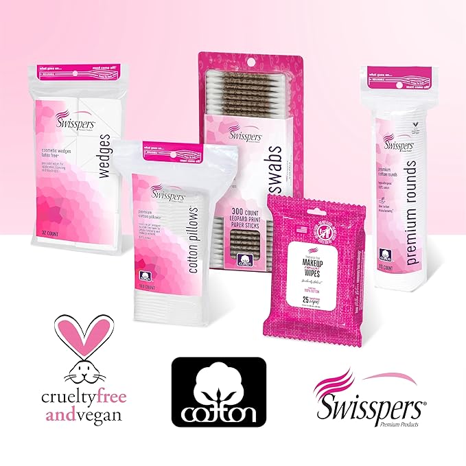 Swisspers premium exfoliating cotton rounds