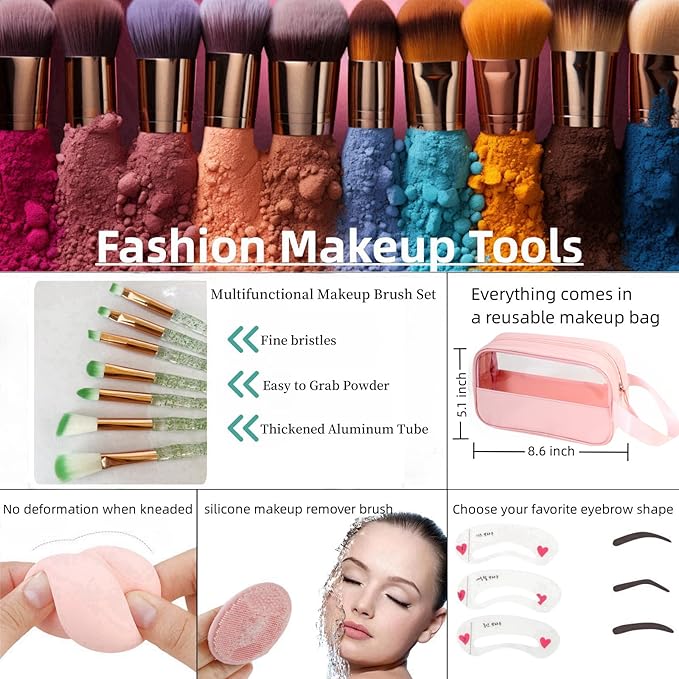 Travel Makeup Kit,Girl Makeup Kit for Girls Ages
