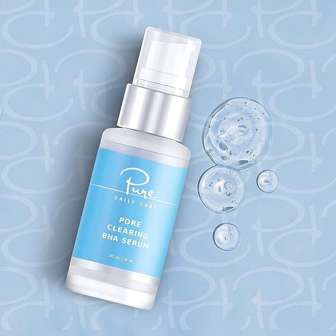 Pore Clearing BHA Serum - Salicylic Acid Acne Exfoliating Serum for Blemishes Blackheads Oily Skin
