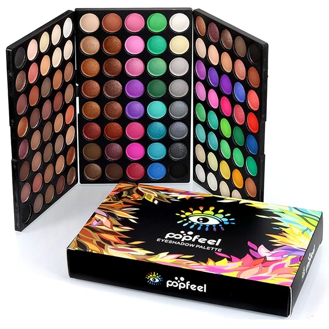 120 Color Eyeshadow Palette Kit with 10 Pcs