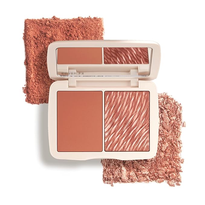 COVER FX Monochromatic Powder Blush Duo - Warm Impact Color