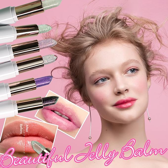Purple Shimmer Lipstick,Ph Mood Magic Color Lipstick(5#)