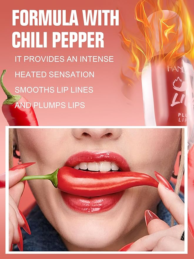 Mirror Lip Plumping, Spicy Lip Glaze Lip Tint, Plumping,