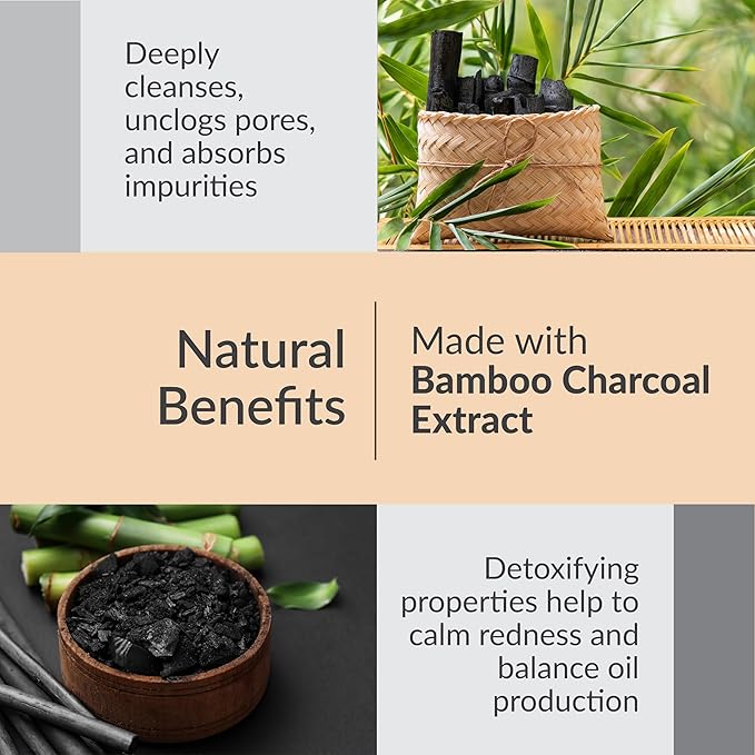 Yoove Bamboo Charcoal Soap with Scrubber,