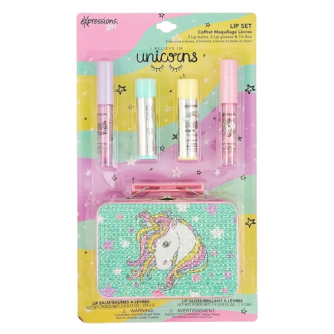 Expressions 5pc Cosmetics Lip Kit For Kids w/Lip