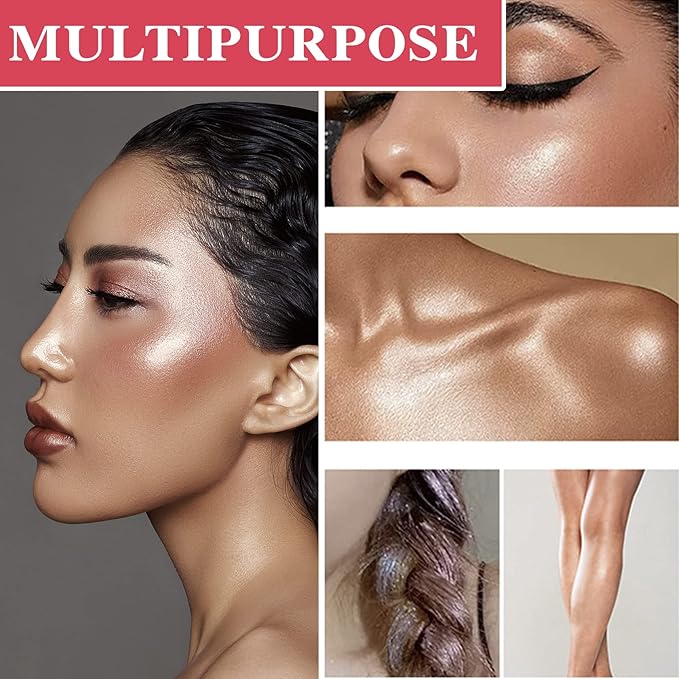 Polvo De Hadas Highlighter Powder Stick Body Face Makeup Gift-White