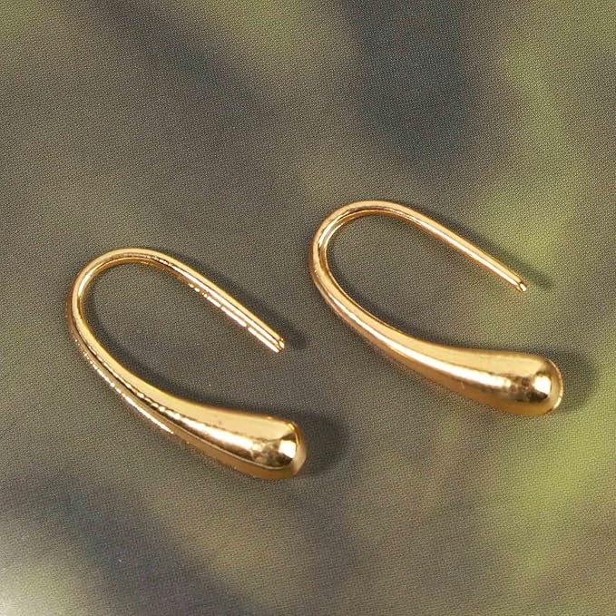 Water Tear Drop Earrings Abstract Droplet