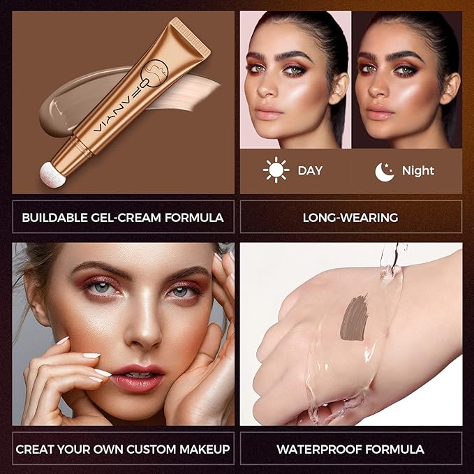 Bronzer Stick,Luxsea Brown Contour Beauty Wand,Liquid Contouring Stick