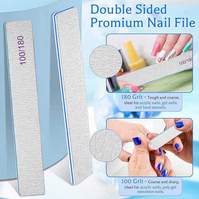Nail file 100/180 grit 25