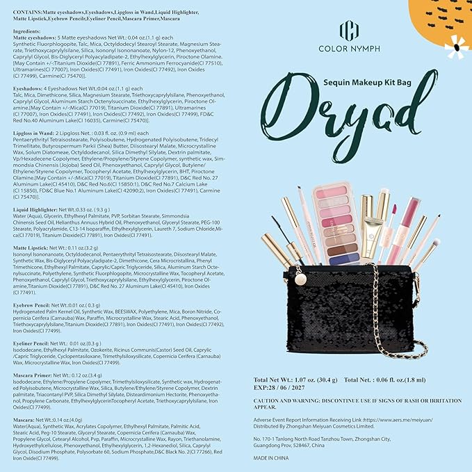 Color Nymph Teen Girls Makeup Kits, Makeup Set