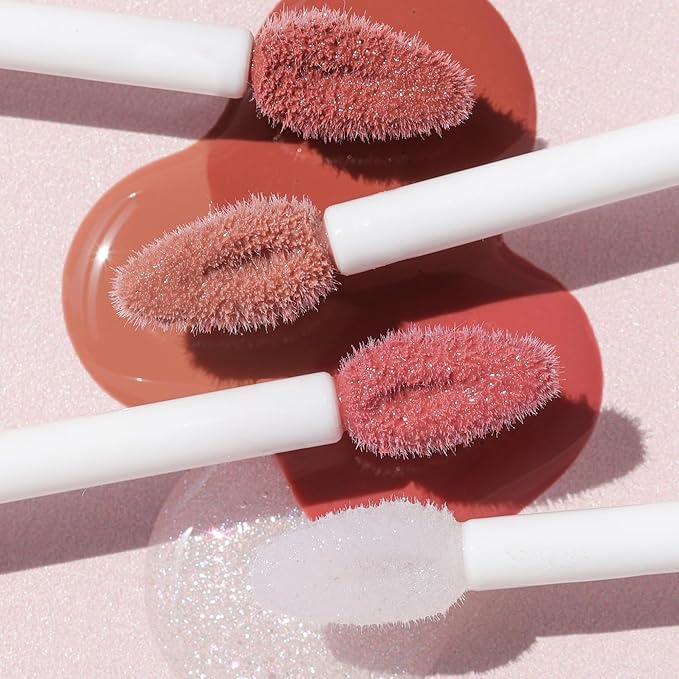 Wander Beauty Lip Retreat Oil - Skinny Dip (Nude) - 4 in 1 Tinted Lip Oil + Moisturizing Lip Gloss With Avocado, Vitamin E & Rosehip - Hydrating Luxurious Lip Care for Dry Lips - 0.33 fl oz