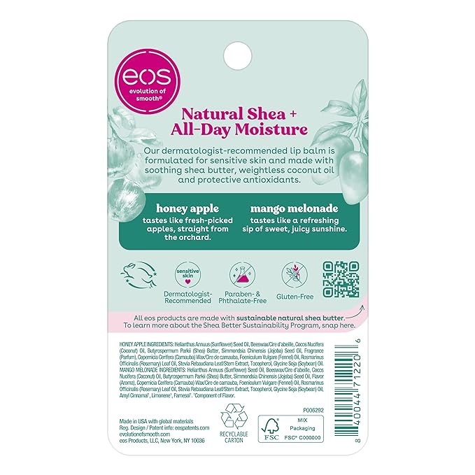 eos Natural Shea Lip Balm, Honey