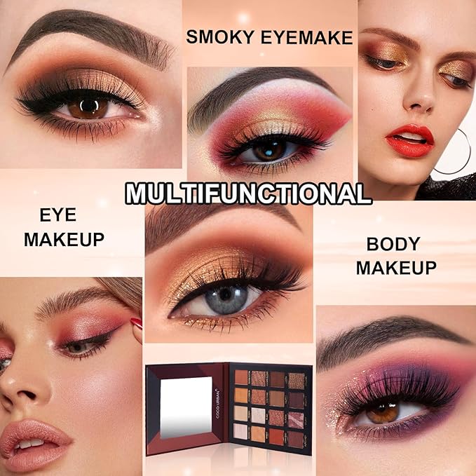 Rechoo 16 Colors Eyeshadow Make-up Palette Neked, Nude