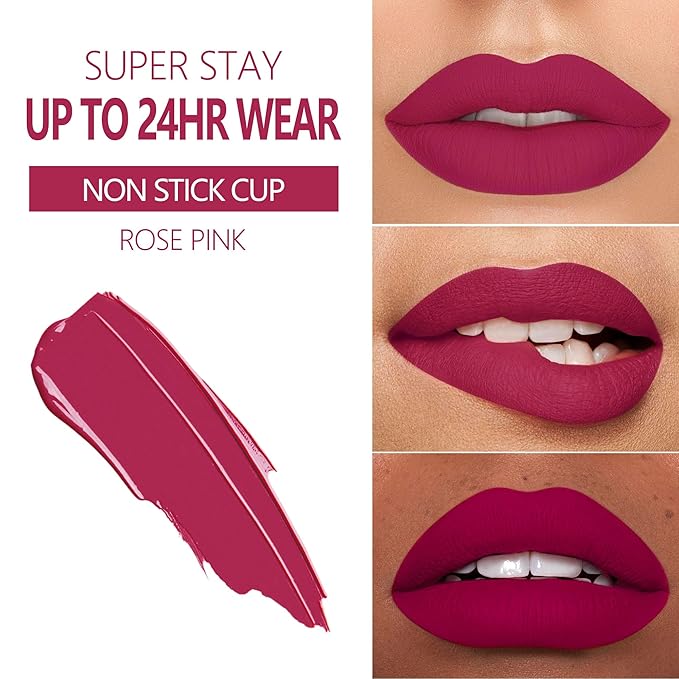 MAKI YIKA Rose Pink Lipstick for Women Color Lipstick