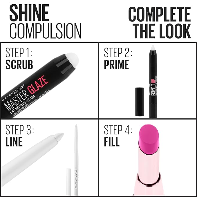 Maybelline New York Color Sensational Shine Compulsion Lipstick Makeup, Pink Fetish, 0.1 Ounce