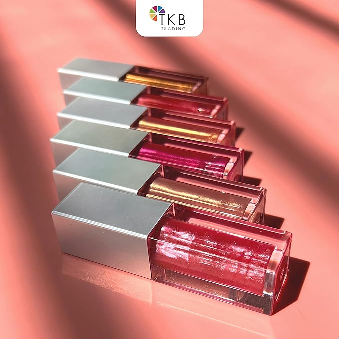 TKB Flexagel DIY Lip Gloss Making Kit| Make Your Own Lip Gloss| Moisturizing, High Shine, Crystal Clear| Vegan, Gluten and Cruelty free| Made in USA