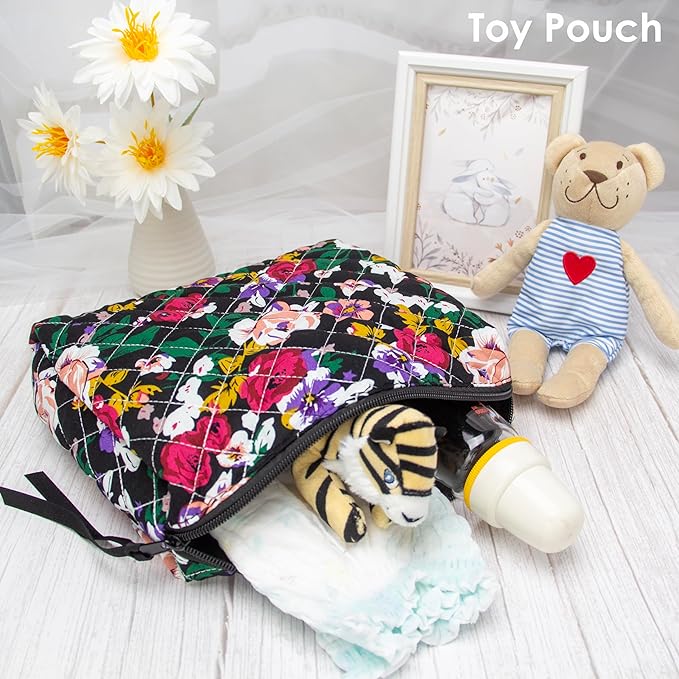 Pazimiik cotton makeup bag for