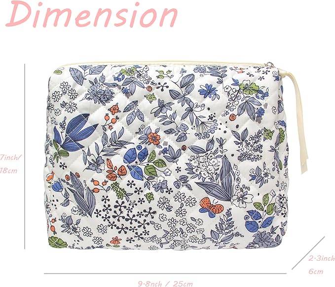 Pazimiik cotton makeup bag for