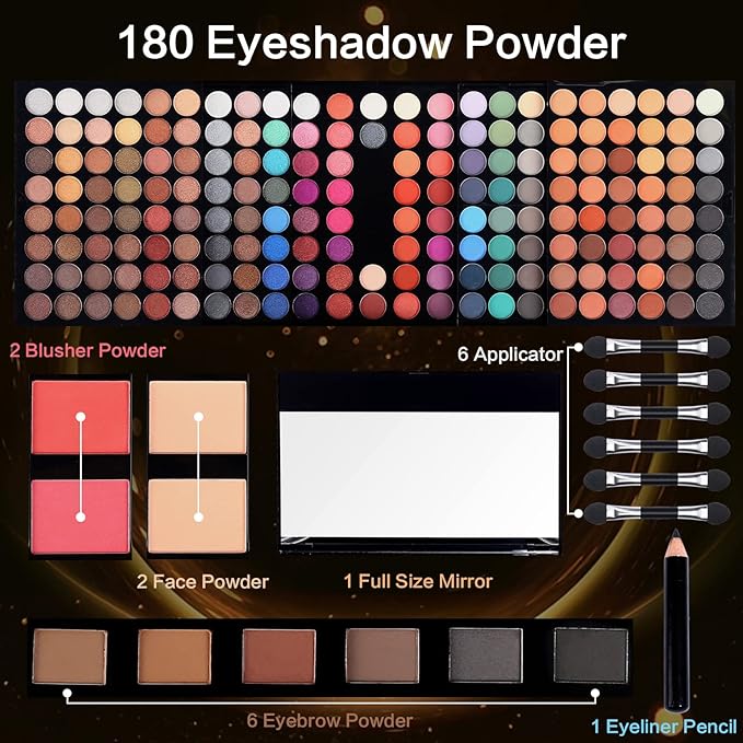 Women Makeup Sets Full Kits - 190 Colors